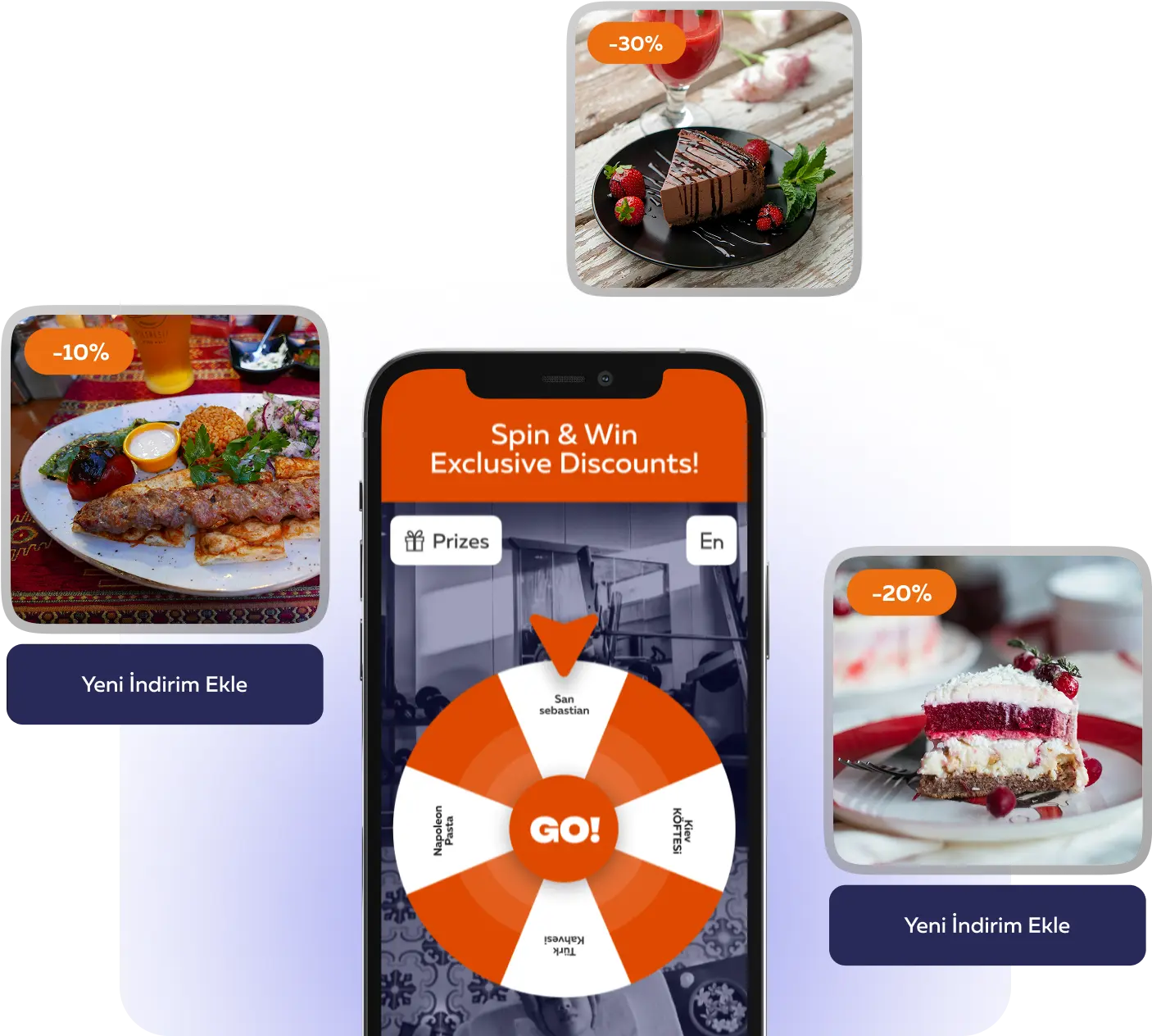 BigYes Spin & Win interface for hotels
