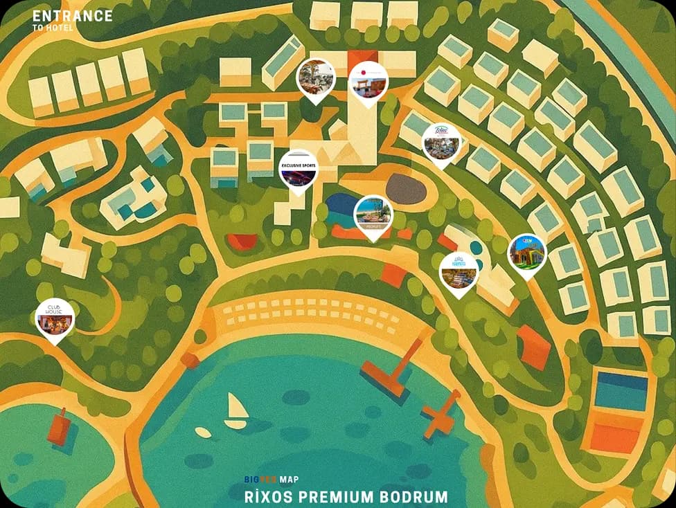 Your hotel's interactive map